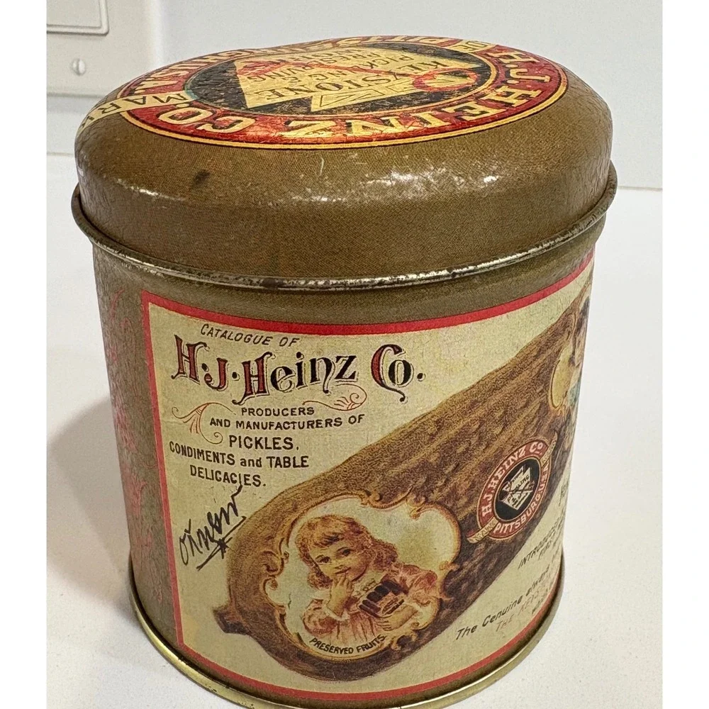 H.J. Heinz Co. Pickle Tin‎ Collectible Condiments Advertising Storage 1992
